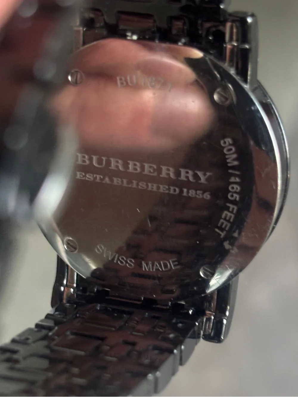 Burberry Check Ceramic Dial Bracelet Quartz Watch BU1871
